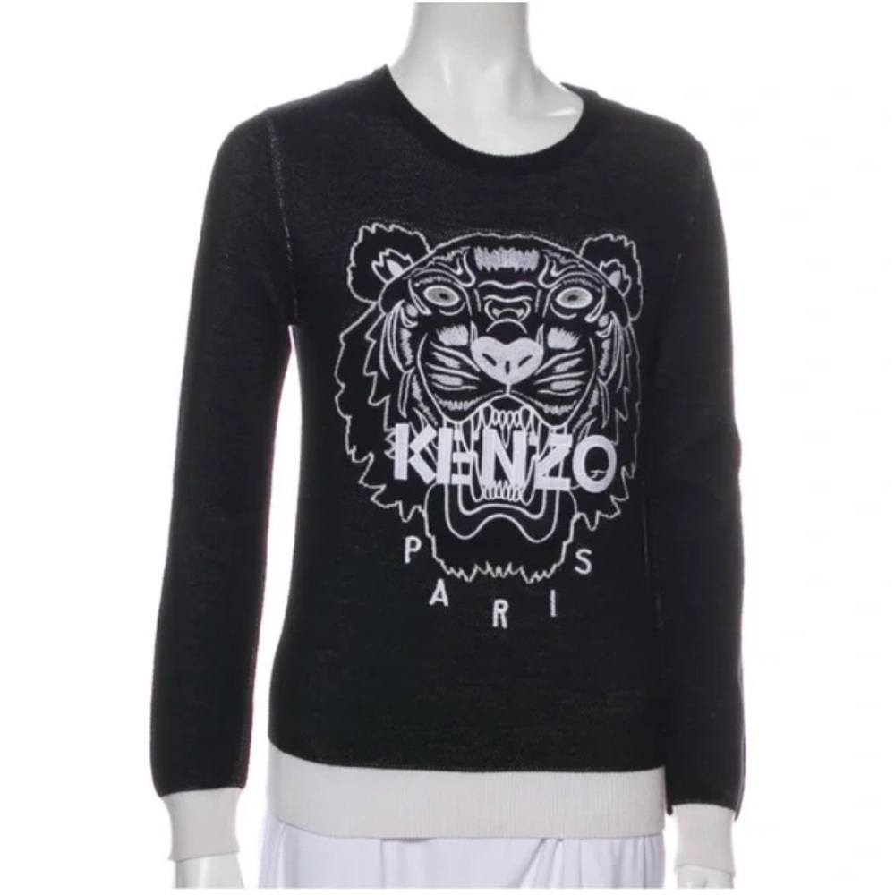 Kenzo Classic Tiger Sweatshirt in Black/White